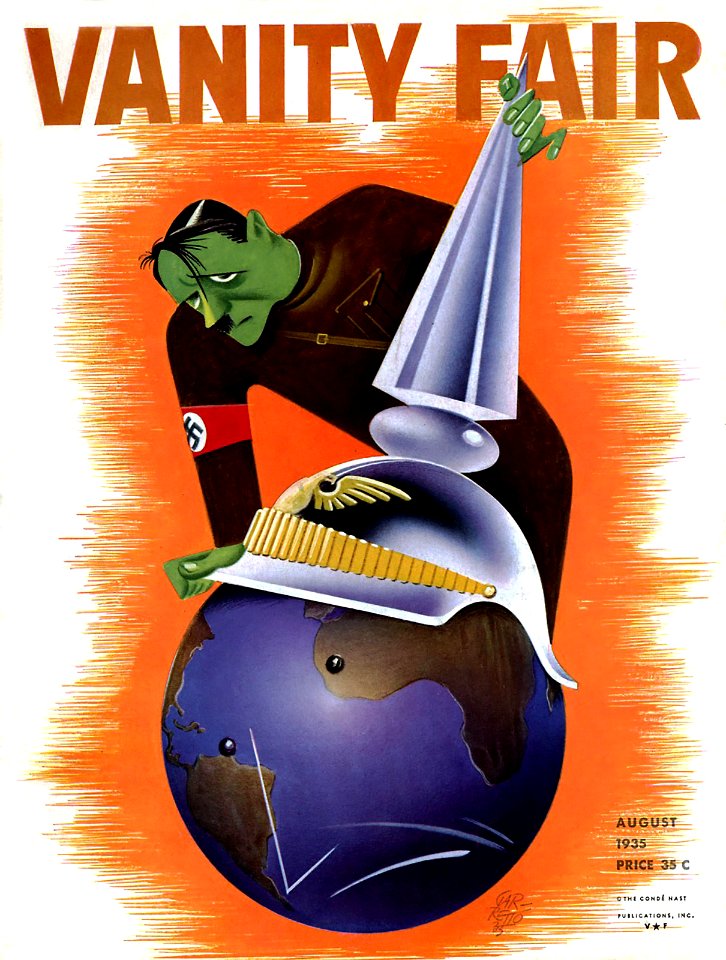 COVARRUBIAS, Miguel.  Hitler, Vanity Fair, Aug. 1935.