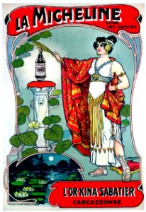 BEANNAIS. La Micheline, Reine des Liqueurs, c. 1910.. Free illustration for personal and commercial use.