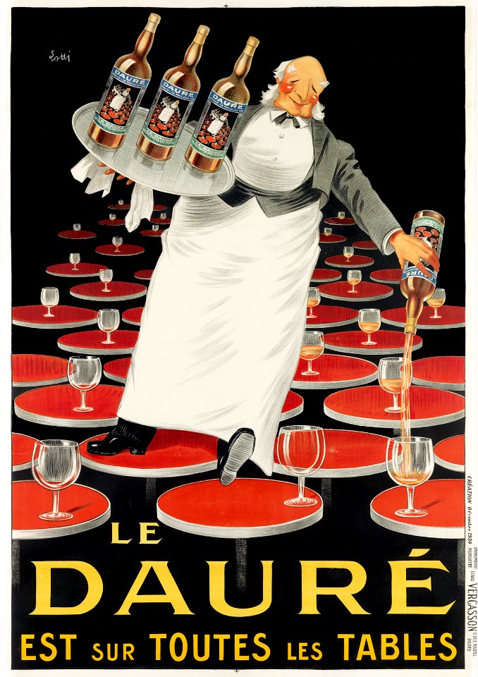 LOTTI.  Le Dauré est sur toutes les tables, 1924.