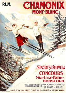 TAMAGNO, Francisco.  Chamonix, Mont-Blanc, Sports d'Hiver.