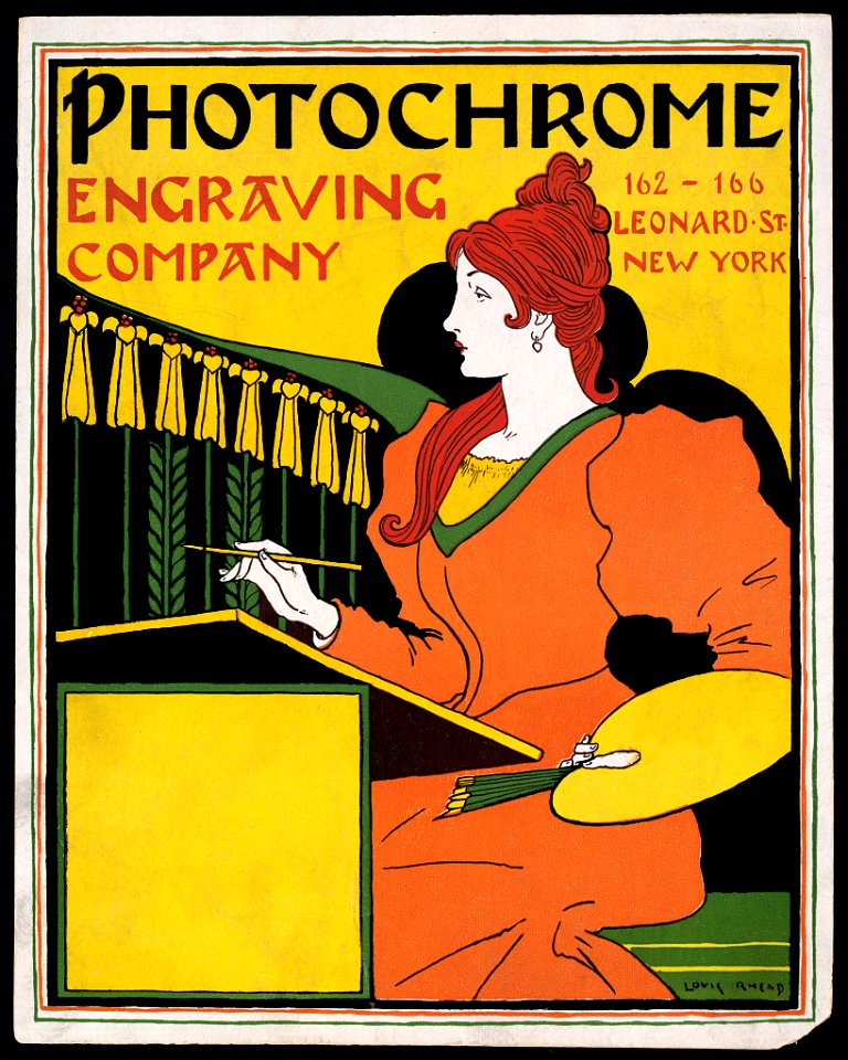 RHEAD, Louis (1857-1926).  Photocrome Engraving Engraving Company, New York, 1895.