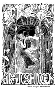 KRASZEWSKA, Otolia Gräfin. [Bookplate], published in Jugend, 1900.