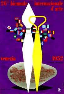 CARBONI, Erberto (LINCE). 26ª Biennale Internazionale d'Arte, Venezia, 1952.. Free illustration for personal and commercial use.