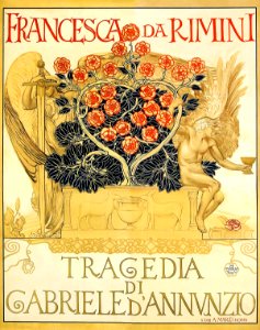 KAROLIS Adolfo de.  Francesca da Rimini, Tragedia di Gabriele d'Annunzio.