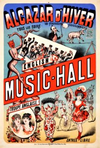 LÉVY, Charles. Alcazar d'Hiver, English Music-Hall, c. 1895.