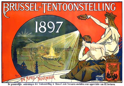 BAES, Henri (1859-1920). 🇧🇪  Brussel Tentoonstelling, 1897.