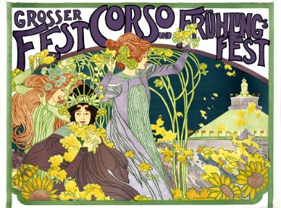 AUCHENTALLER, Josef Maria (1880-1949).  Grosser Fest Corso und Frühlingsfest, 1899.