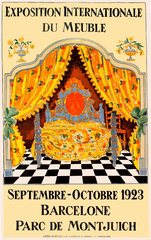 JUNYENT i SANS, Oleguer. Exposition Internationale du Meuble, Barcelone, 1923.