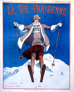 BRISSAUD, Pierre. Cover of La Vie Parisienne, Jan. 3, 1925.. Free illustration for personal and commercial use.