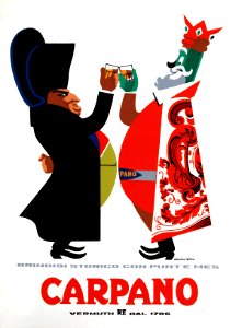 TESTA, Armando.  Carpano Vermouth, c. 1950s.