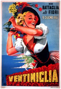 ROMOLI, Filippo.  Ventimiglia, XIX Battaglia di Fiori, June 1957.