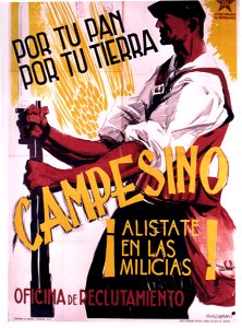 BARDASANO, Josep. Por tu pan, Por tu tierra, Campesino.. Free illustration for personal and commercial use.