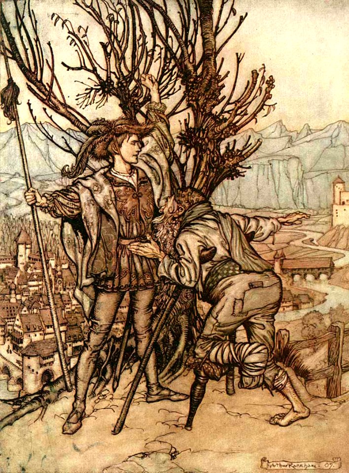 RACKHAM Arthur (1867-1939).  🇬🇧  Fairy Tales of the Brothers Grimm, 1909.
