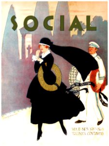 MASSAGUER, Conrado W. Social magazine, La Habana, Cuba, Nov. 1917.