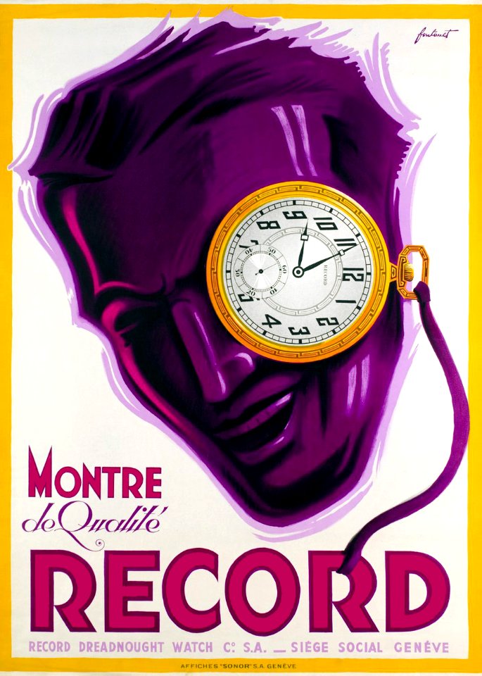 FONTANET, Noel (Noël). 🇨🇭 Montre de Qualité Record, 1933.