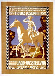 KALMSTEINER, Hans. Erste Internationale Jagd-Ausstellung, Wien, 1910.. Free illustration for personal and commercial use.