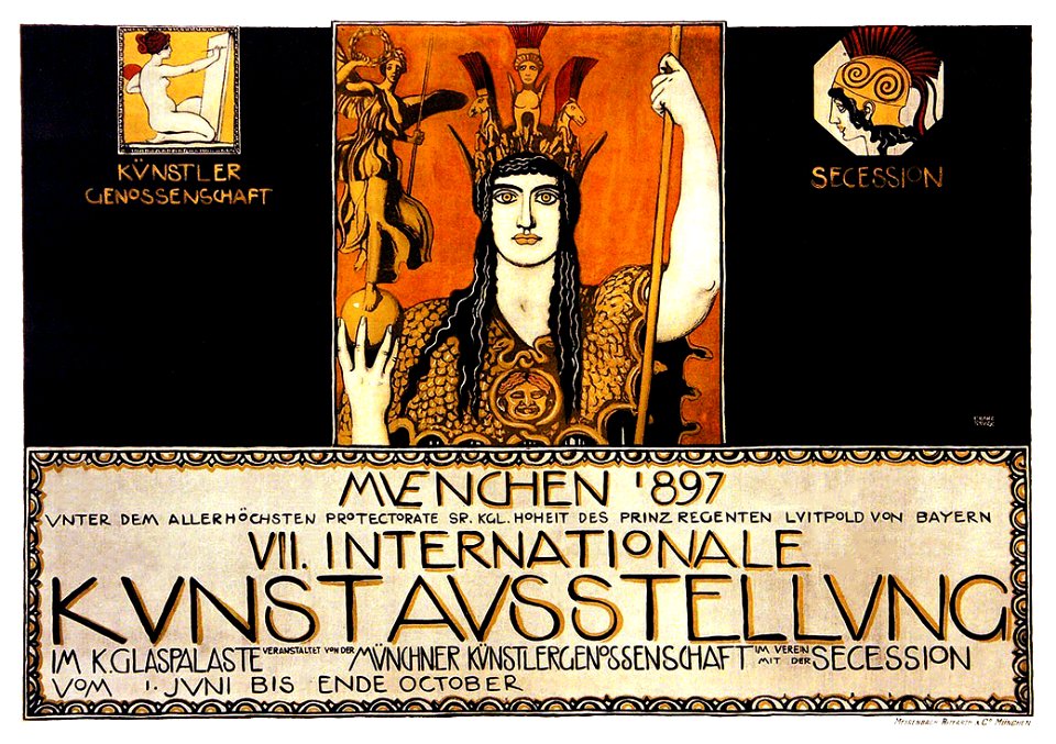 STUCK Franz von.  VII Internationale Kunst Ausstellung, München, 1897.