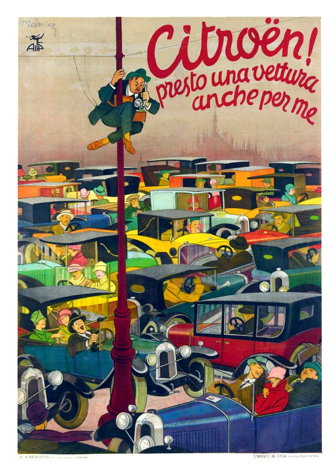 MANCA, Giovanni. 🇮🇹 Citroën! Presto una vettura anche per me, 1920.