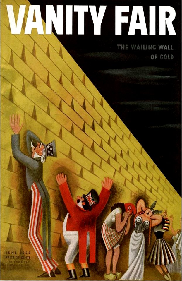 COVARRUBIAS, Miguel. The Wailing Wall of Gold, Vanity Fair, June