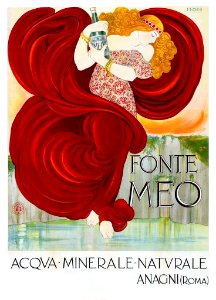NONNI, Francesco. Fonte Meo, Acqua Minerale Naturale, 1924.. Free illustration for personal and commercial use.