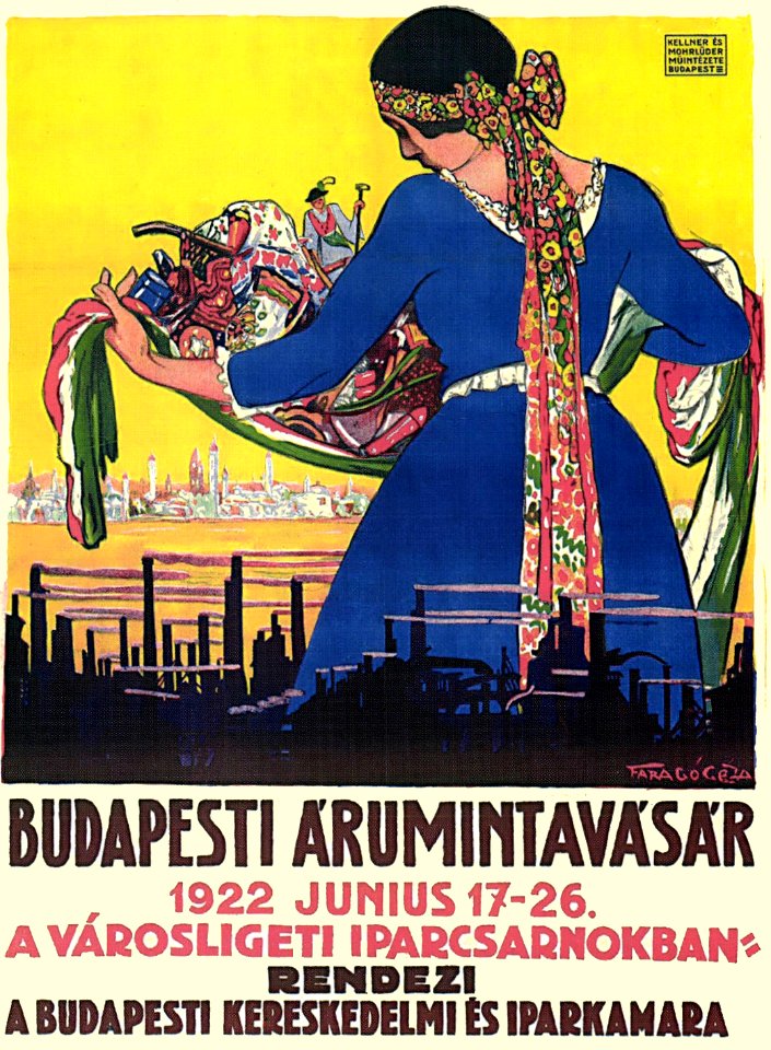FARAGÓ, Géza (1877-1928). Budapesti Árumintavásár (Budapest Manufacturing Fair), 1922.