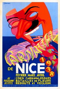 SERRACHIANI, François. Carnaval de Nice, 1938.. Free illustration for personal and commercial use.
