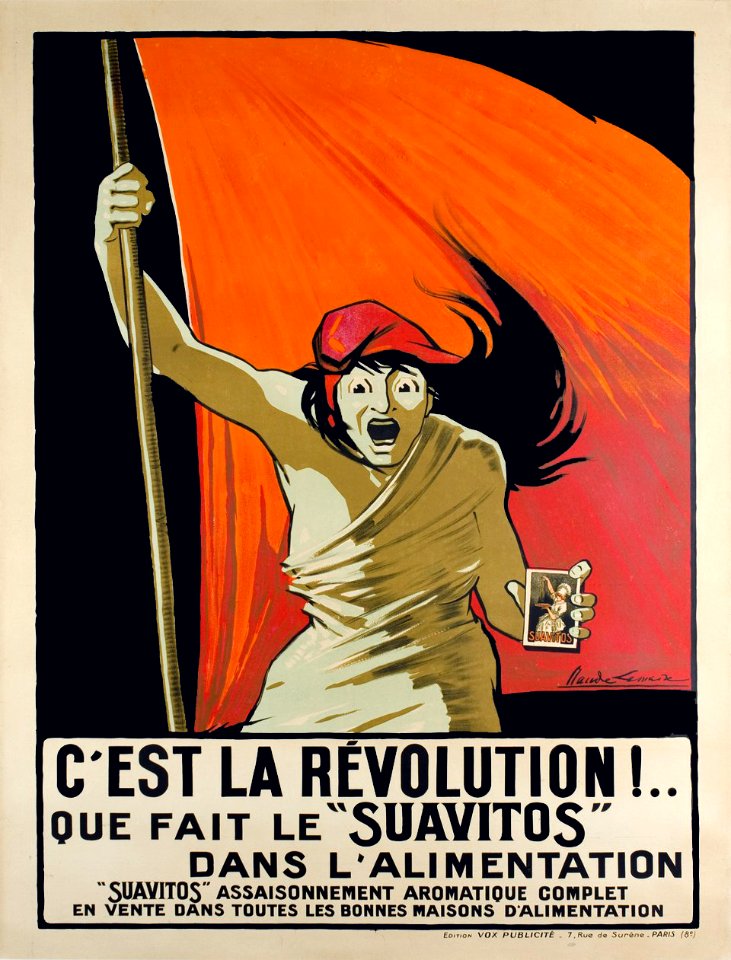 LEMAIRE, Claude.  C'est la Révolution que fait "SUAVITOS" dans l'Alimentation, c. 1910.