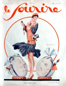 FONTAN, Léo. "Entre deux oeufs", Le Sourire, April 1928.