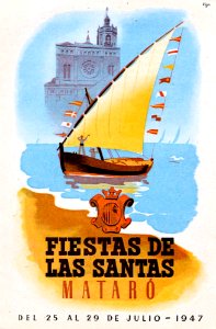 VIZA, Josep.  Fiestas de las Santas, Mataró, 1947.