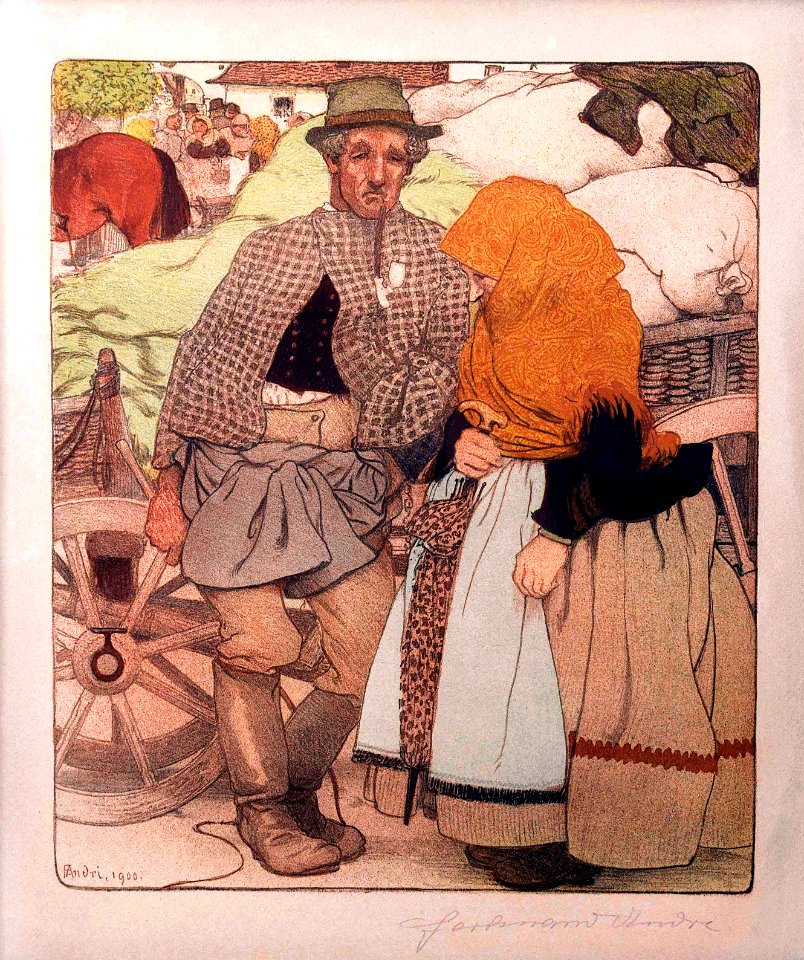 ANDRI, Ferdinand.  Peasants, 1900.