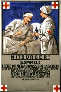 Mitbürger! Sammelt Leere Mineralwasserflaschen, c. 1915.