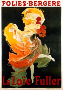 CHÉRET, Jules (1836-1932). 🇫🇷  Folies Bergère, La Loïe Fuller, 1893.