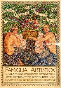 FOSSOMBRONE, Andrea (1886-1963).  Famiglia artistica, 40º Anniversario, Exposizione Retrospettiva e Contemporanea, 1913.