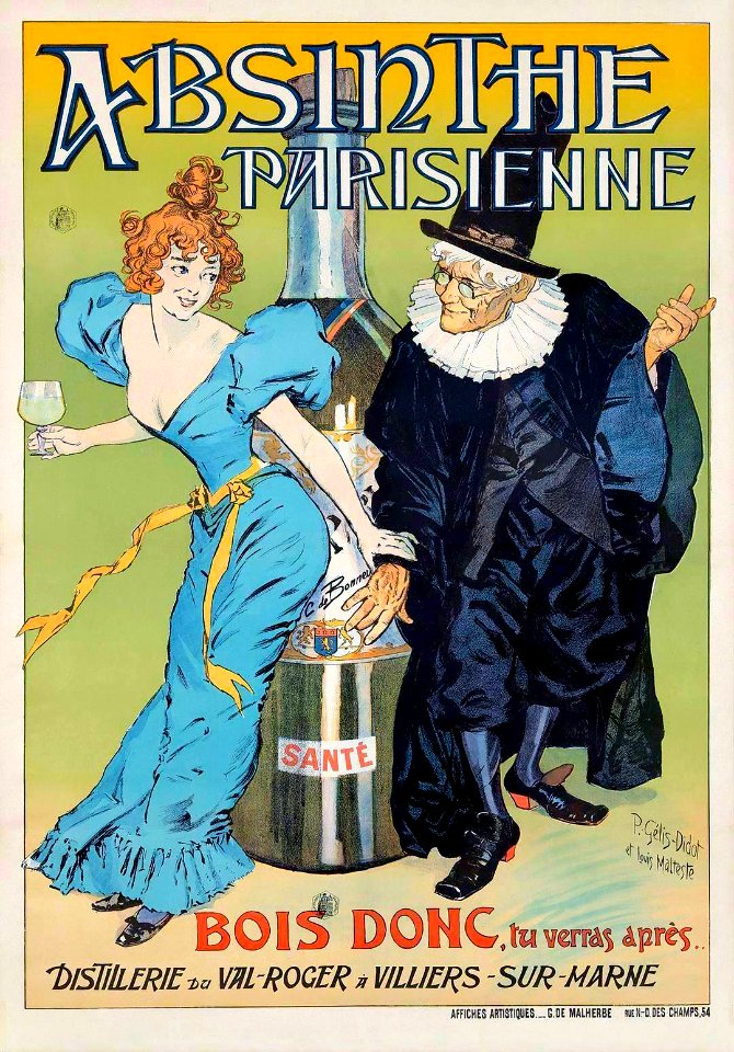 GELIS-DIDOT, Pierre-Henri & Louis MALTESTE.  Absinthe Parisienne, 1896.