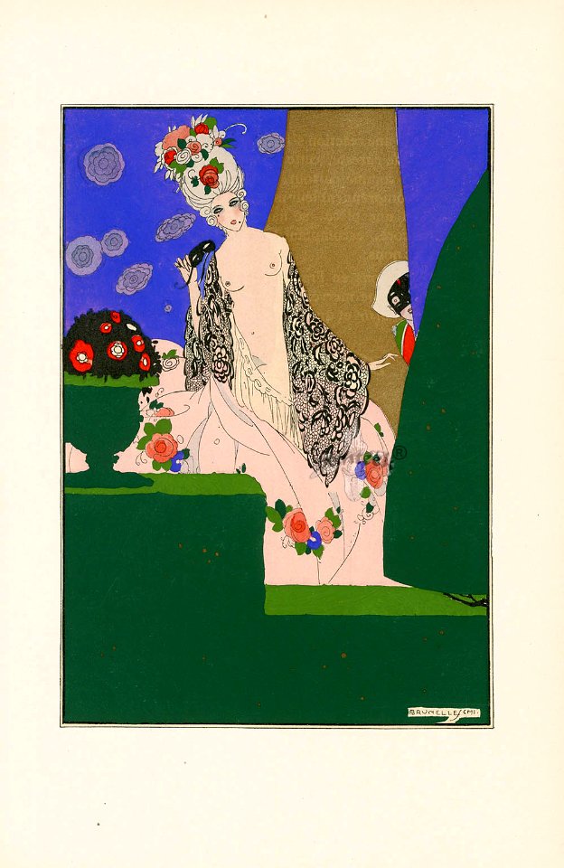 BRUNELLESCHI, Umberto (1879-1949). 🇮🇹   La Guirlande, 1919.
