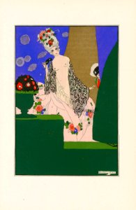 BRUNELLESCHI, Umberto (1879-1949). 🇮🇹 La Guirlande, 1919.. Free illustration for personal and commercial use.