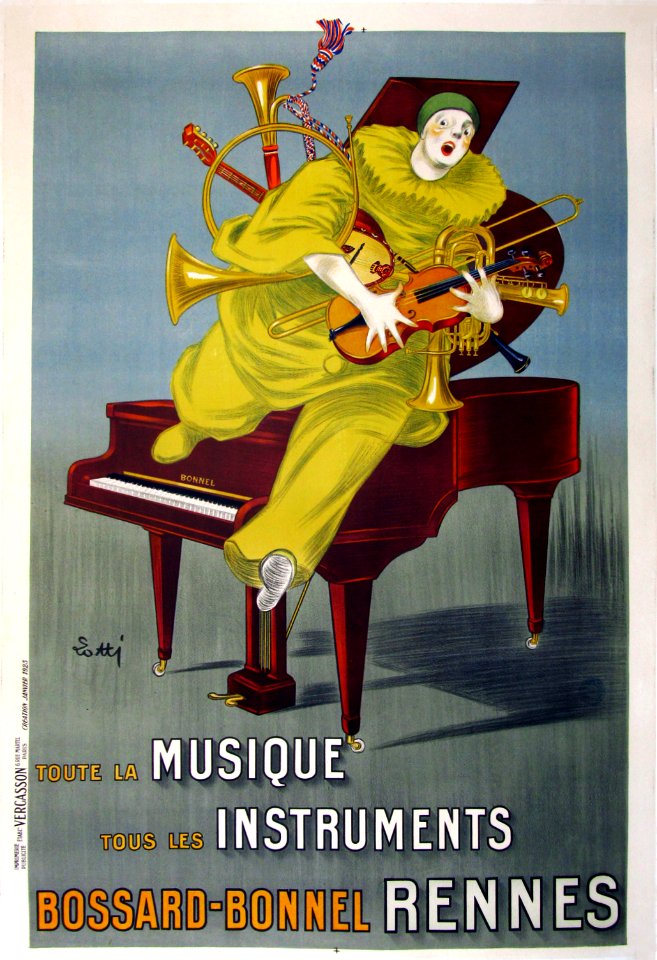 LOTTI.  Bossard-Bonnel, Rennes, Toute la Musique, Tous les Instruments, 1925.