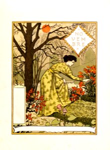 GRASSET, Eugène.  Novembre, La Belle Jardinière, 1896.