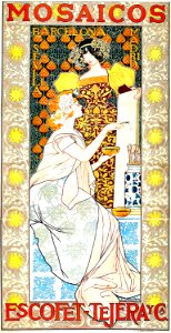 RIQUER YNGLADA, Alexandre de.  Mosaicos Escofet-Tejera y Cía., 1900.