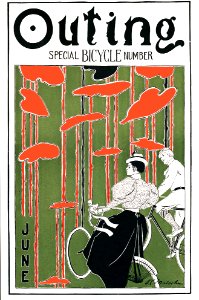 MALCOLM, O. C.  Cover of Outing magazine, Special Bicycle Number, June 1896.