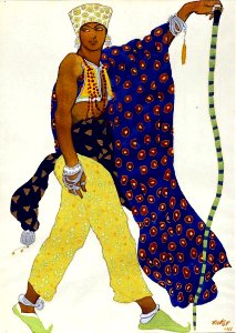 BAKST, Lev Samoilovich (Leon Bakst).  The Pilgrim, 1922.