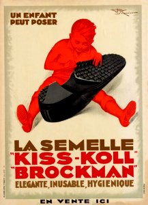 Le MONNIER, Henry. 🇫🇷  La Semelle "Kiss Koll" "Brockman", 1931.