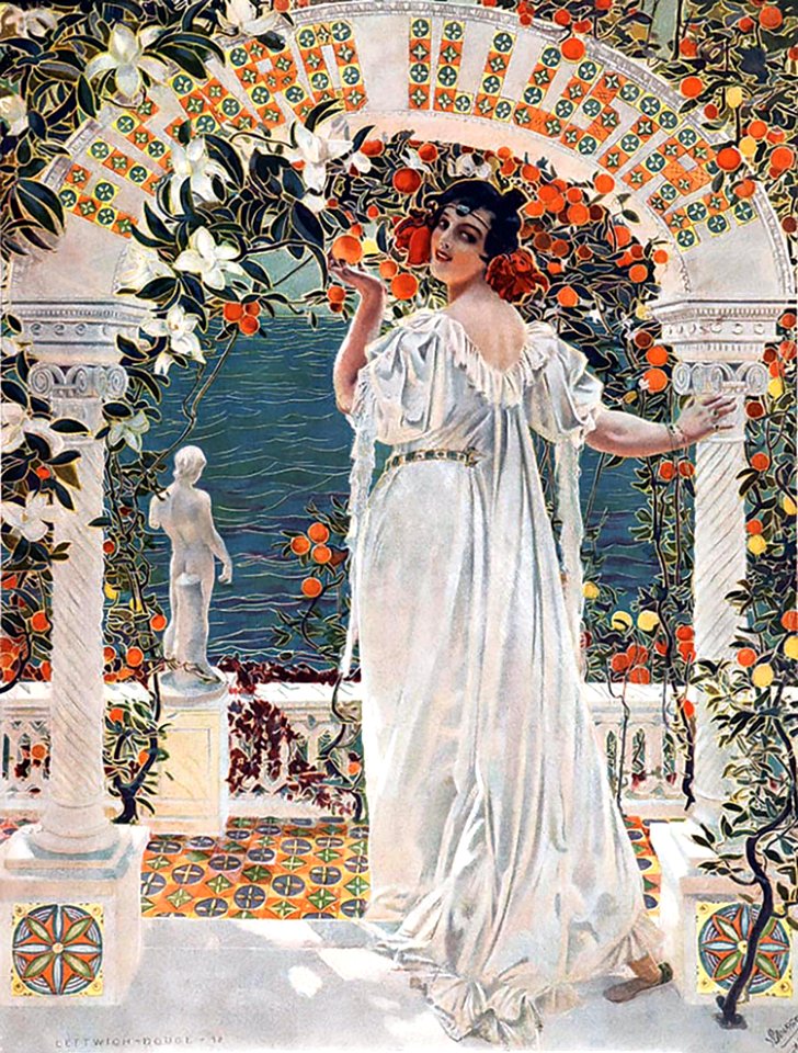 DODGE, William de Leftwich (1867-1935). Femme aux Oranges, Le Figaro Illustré