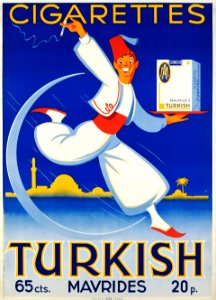 FONTANET, Noel (Noël). 🇨🇭 Cigaretten Turkish, c. 1937.