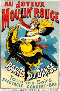 CHOUBRAC, Alfred (1853-1902).  🇫🇷  Au Jouyeaux Moulin Rouge, c. 1896.