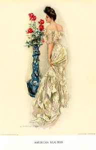 CHRISTY Howard Chandler-American Beauties-1904. Free illustration for personal and commercial use.