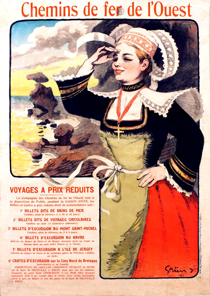 GRÜN, Jules Alexandre.  🇫🇷  Chemin de fer de l'Ouest, 1901.