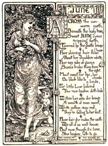 CRANE, Walter.  June (verses by Beatrice Crane).