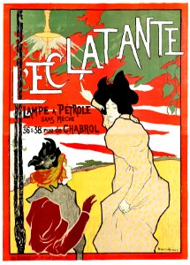 ROBBE, Manuel (1872-1936).  L'Éclatante, Lampe à Pétrole Sans Mêche, 1895.