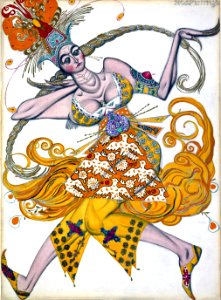 BAKST, Lev Samoilovich (Leon Bakst). Firebird, 1913.